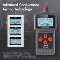 Testeur de batterie de voiture et de moto Micro-200 Pro 12/24v, analyseur numérique multilingue du système de batterie, outil de diagnostic pour moto et voiture