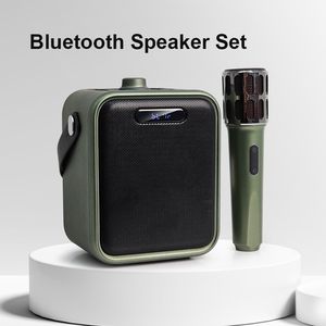 Mini Xách Tay Không Dây BT Loa RGB LED Chiếu Sáng Mới Nhà Âm Thanh Microphone Cho Ca Hát Karaoke Cho Ngoài Trời Gia Đình Họp - Product Image 3