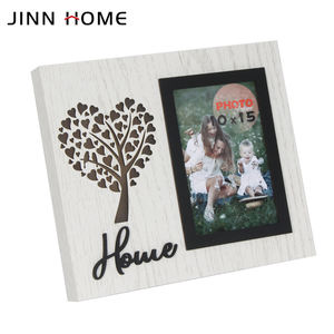 Jinn Home 4x6 "Cadre <span class=keywords><strong>photo</strong></span> en bois gravé au laser Cadre <span class=keywords><strong>photo</strong></span> commémoratif et cadre <span class=keywords><strong>de</strong></span> message texte pour cadeau <span class=keywords><strong>de</strong></span> <span class=keywords><strong>famille</strong></span> - Product Image 3