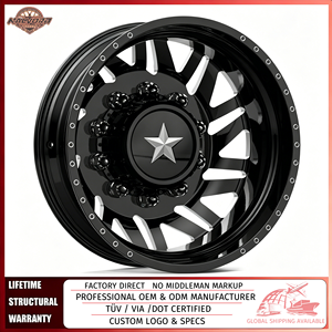 Rines de Aleación Forjados Personalizados <span class=keywords><strong>American</strong></span> Force H02 <span class=keywords><strong>Siege</strong></span> DRW de 22-26 Pulgadas 8x170 8x180 para Ford F250 F350 Ram 3500 Silverado 3500 - Product Image 1