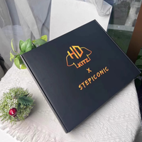 Boîte pliante en carton ondulé noire pour vêtements et t-shirts – Offre spéciale
