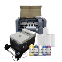 Nouvelle machine d'impression de t-shirts GWIN XP600 A3 avec tête Epson CMYK+W, sécheur agitateur entièrement automatique, impression rouleau-à-roule, RIP MainTop, garantie 1 an