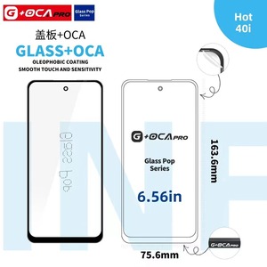 Màn hình cảm ứng kính cường lực G+OCA PRO (không dính dầu) + OCA dành cho Tecno Zero 5G 2023 Zero8 20 X NEO PRO POP 3Plus 5Lite 5Pro <span class=keywords><strong>6</strong></span> 7Pro 8 W6501 C16 - Product Image 4