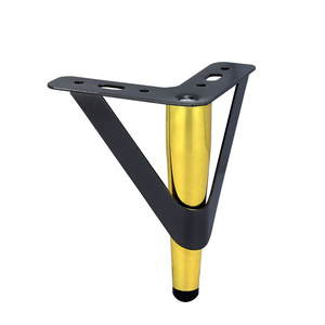Pata de Mueble de Acero al Carbono de 15 cm, Color Titanio Gunmetal D065, Soporte Resistente para Sofá o Mesa de Centro, Diseño Contemporáneo - Product Image 2