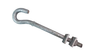 Ensemble de boulons à crochet Quan Pham J, haute qualité, galvanisé selon la norme ASTM A-153, longueur de boulon 5/8" x 12", pour la fixation des câbles - Product Image 5