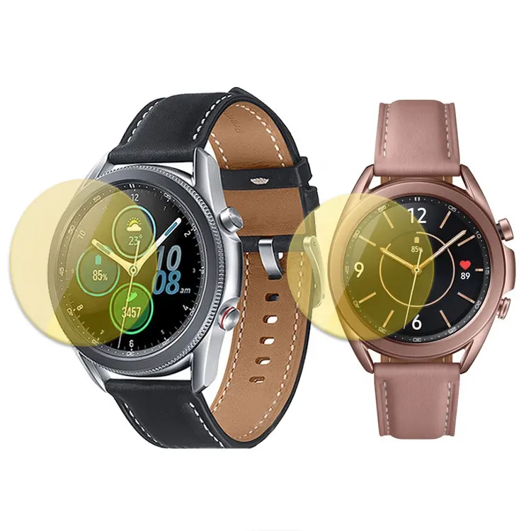 Screen Protector for Samsung Galaxy Watch 3 41mm 45mm Clear HD Anti-Scratch TPU Hydrogel Protective Film