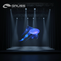 Poisson gonflable lumineux personnalisé professionnel, œuvre d'art flottante et brillante pour la publicité et les expositions