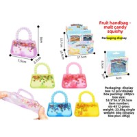 Sac à main anti-stress souple, cadeau de vacances, jouet de décompression transfrontalier en TPR à rebond lent, bonbon malté