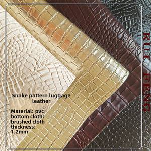 Tela de Cuero Sintético con Patrón de Cocodrilo Repujado, Impermeable, Resistente al Desgaste, Decorativa para Bolsos, Zapatos y Otros Usos - Product Image 1