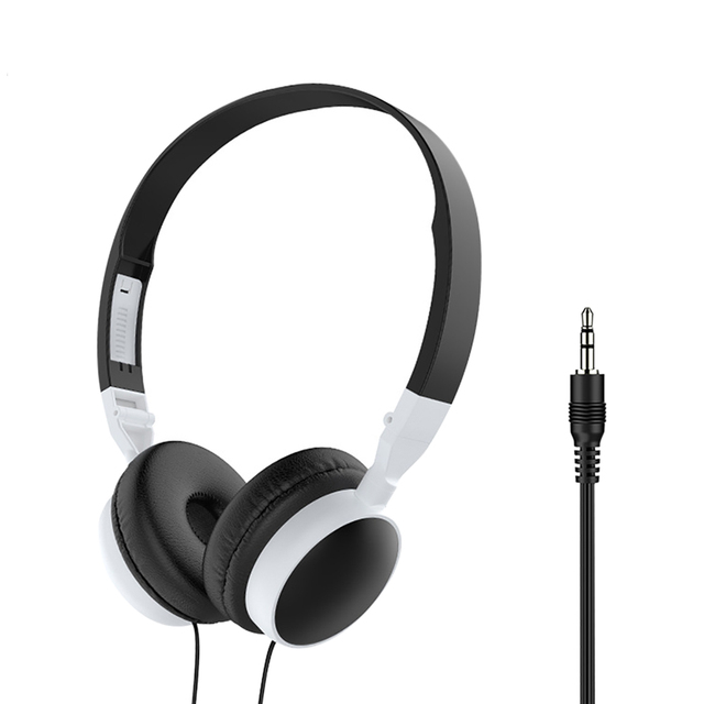Foldable Wired Headphones 3.5mm HiFi Stereo Headset Music Sports Gaming Earphones for PC MP3 Phone Tablet