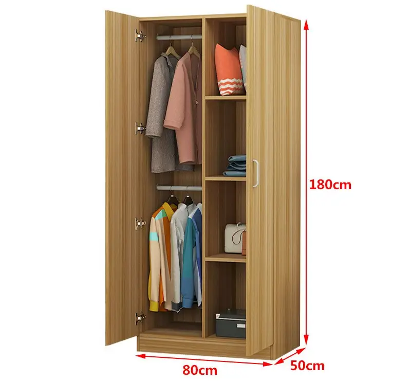 Garde-robe Portable en bois style Cube 14 "x 18", nouveau meuble de rangement avec portes, espace de stockage pour chambre à coucher