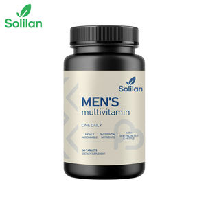 Solilan Men's Wellness Adult <span class=keywords><strong>Multivitamin</strong></span> Mineral Tabletas masticables Soporte de inmunidad Suplemento dietético D3 de <span class=keywords><strong>30</strong></span> recuentos - Product Image 1