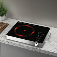 Offres Spéciales Silver Crest Table de cuisson à induction Cuisinière électrique 2200W 3500W Plaque à induction Cuisinière infrarouge à induction à brûleur unique