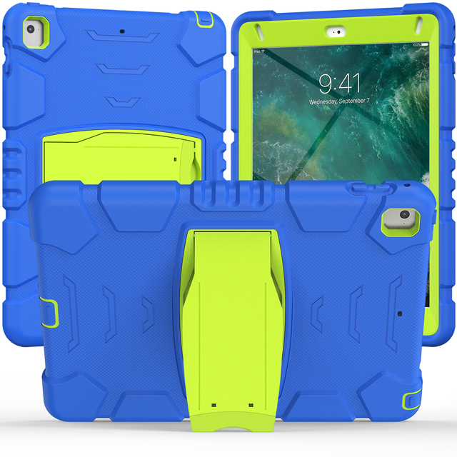 Kids Tablet Case for iPad 9.7 Inch 2017/2018/5th/6th/Air 2 /Pro 9.7" Rugged Hybrid Shockproof Kickstand Drop Protective Cover