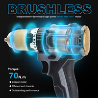 Perceuse à percussion sans fil électrique industrielle RONGPENG RL70 20V, outils électriques à batterie, perceuse à percussion à 2 vitesses