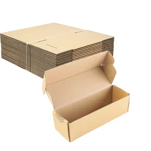 Boîte élégante standard internationale carton pliable recyclable papier ondulé 9x6x2 boîte d'expédition