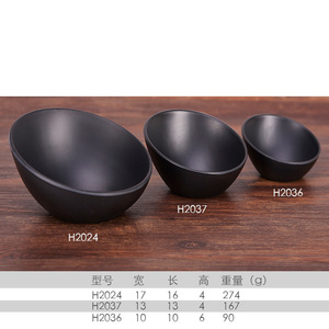 ชามเคลือบสีดำ H2024 H2037 H2036 ทนทาน ใช้ได้ทั้งที่บ้าน ชา โรงแรม สีพื้น - Product Image 1