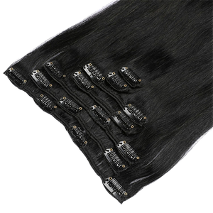 Extensiones de Cabello Virgen Malaíz Remy Pre-Adheridas con Clip, Doble Trama, Puntas Completas, Estilos Ondulados/Body Wave, Sin Costuras, Kinky, de LAN RUI - Product Image 1