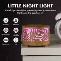 Portable Mini USB Aroma Diffuseur D'huile Essentielle Unique Conception De Grain De Bois Lumière Colorée Utilisation De Voiture Sans Eau Lavande Thé Bois D'agar