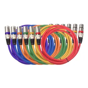 Xput Colorful Professional Balanced Mic Microphone Cord XLR 3 Pin Connector XLR Audio Cable