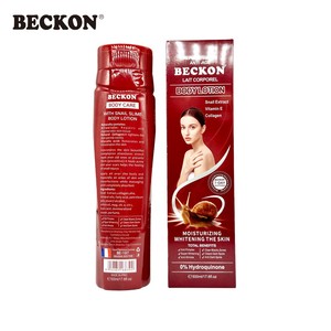 BECKON 500ml Loción Corporal con Extracto de Caracol, Colágeno y Vitamina E, Antienvejecimiento, Hidratante, Blanqueadora, Repara Estrías, Crema para Mujeres - Product Image 3