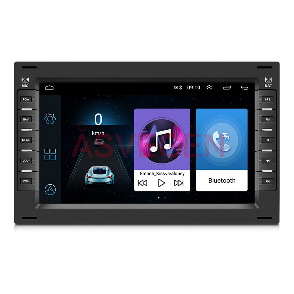 Автомобильный радиоприемник на Android, 7 дюймов, GPS, BT, Wi-Fi, RDS, OBD, для VW/Volkswagen/Passat/BORA/JETTA