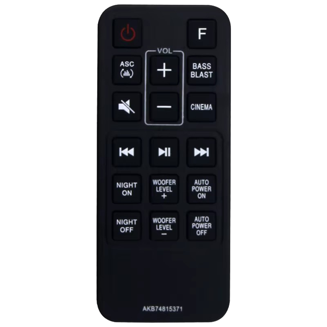 New AKB74815371 Fixed Remote Control for Samsung Sound Bars SJ3 SJ4 SK4D SL3D SH3K with ABS Material and Anti-Shock Function