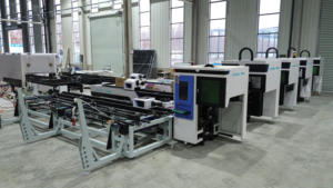 Machine de découpe au <span class=keywords><strong>laser</strong></span> à fibre à chargement automatique à trois mandrins pour tubes de 12 m de long jusqu'à 560 mm de diamètre, utilisation industrielle lourde - Product Image 5