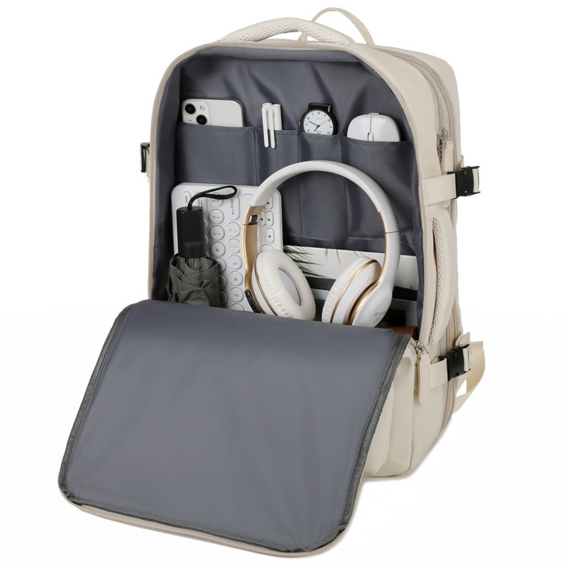 Unisex Expandable Laptop Business Backpack – High-Capacity Oxford Travel & Work Daypack