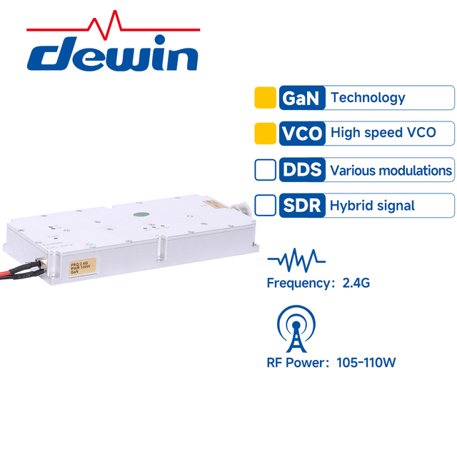250-400W 2400-2700MHz RF Module Power Amplifier Anti-UAV Drone Defense Security FPV Counter GaN Transistor DC 28V DW-PA-22