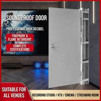 Pintu Kedap Suara Pintu Akustik Baja Insulasi Suara 40-50dB untuk Studio Rekaman Ruang Server Ruang Konferensi Home Theater