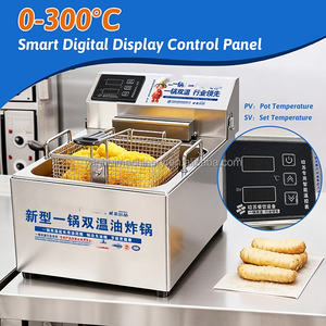 Friteuse électrique commerciale 9L à poser sur comptoir, machine à frire le poulet, friteuse à cuve unique avec contrôle numérique - Product Image 5