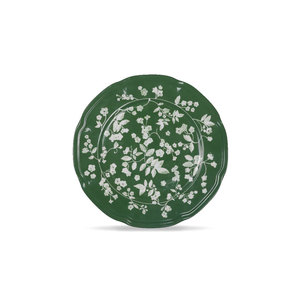 Juego de Platos de Cerámica con Estampado Floral Pintado a Mano, Color Verde Oscuro, Lujoso y Duradero, Vajilla Elegante para Bodas, Restaurantes y Hoteles - Product Image 6