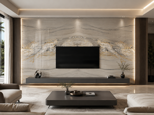Dalles de quartzite de qualité supérieure, panneaux muraux en pierre de luxe, surface en pierre haut de gamme pour salle de bain, design moderne - Product Image 2