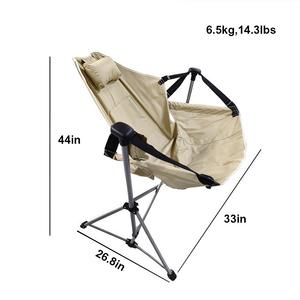 Chaise de plage pliable en aluminium Woqi avec dossier solide pour le camping et la pêche en plein air - Product Image 5