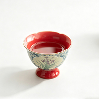 Tasse à thé en porcelaine Dehua à pied haut, tasse individuelle de luxe pour le thé Kung Fu chinois, tasse de dégustation en porcelaine Dehua pour la cérémonie du thé