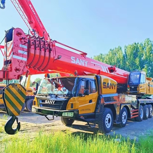 Grue mobile hydraulique Sany d'occasion de 100 tonnes à prix abordable, idéale pour les opérations de levage lourd en ingénierie - Product Image 1