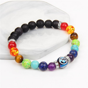 Pulsera de 7 Chakras para Yoga, Fitness y Meditación, con Proverbios, Estilo Europeo y Americano, de Piedras Naturales y Cristales, para Mujer, Gran Venta - Product Image 3