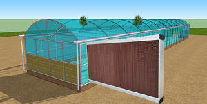 Panel Dinding Pendingin Evaporatif Sirkulasi Air Rumah Kaca dengan Rangka Pipa Air Pompa Air - Product Image 5