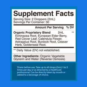 Gouttes liposomales OEM 60 ml pour drainage lymphatique, détox et purification liquides avec échinacée, trèfle rouge, pissenlit - Product Image 2