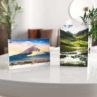 Cadre photo en acrylique magnétique double face pour la décoration de bureau, de table et de la maison, et comme cadeau – Vente en gros