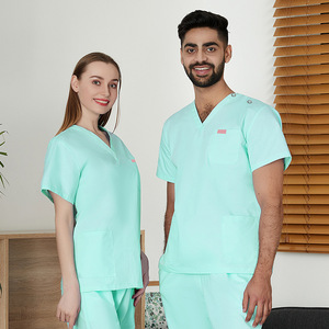 Tenues Médicales Personnalisées : Blouses d'Infirmière Col V Tendance, Respirantes, Anti-Transpiration, Multi-Poches – Ensembles Uniformes d'Infirmière - Product Image 2