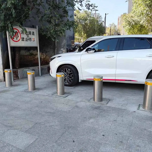 Otomatik hidrolik geri çekilebilir direkler paslanmaz çelik konut yükselen yol direkleri araba için trafik bariyerleri - Product Image 4