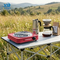 YONGQIAN Plaque chauffante électrique portable 150 mm à bobine unique 1000W pour camping et voyage