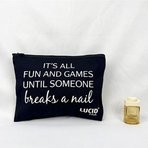 Hot Sale Custom Logo Women Travel Beauty Organic Cotton Fabric <b>Make</b> <b>up</b> Toiletry Makeup Zippered <b>Pouches</b> Canvas Cosmetic Bag - Product Image 4