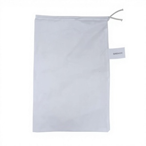 Sac de rangement simple en non-tissé avec cordon de serrage, anti-poussière, GAS05-6739, blanc, 1 compartiment - Product Image 1