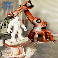 Robot de sculpture 3D à six axes KUKA KR210 avec servomoteur pour la sculpture de mousse, de pierre et de résine