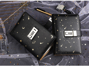 Exquisito Cuaderno Planificador A6 de Cuero PU con Tapa Dura, Diario que Cambia de Color, con Candado de Contraseña, Logotipo Personalizado y Páginas Sueltas - Product Image 4