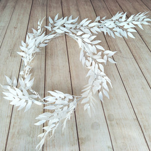 Guirnalda de Hojas de Sauce Artificiales N-197, Ramas Colgantes de Seda Artificial, Decoración para Interiores y Exteriores - Product Image 2