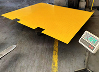 Plateforme de rampe pour chariot élévateur en acier LYD, capacité de charge de 6 à 10 tonnes, 1730x2200x165mm